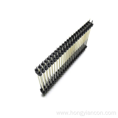2.54mm Double Plastic 40pin Straight Male Pin Header Connector